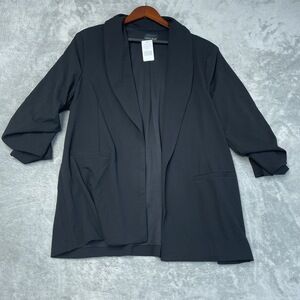 Dakota Blue Women's XL Crepe Blazer Black e0768